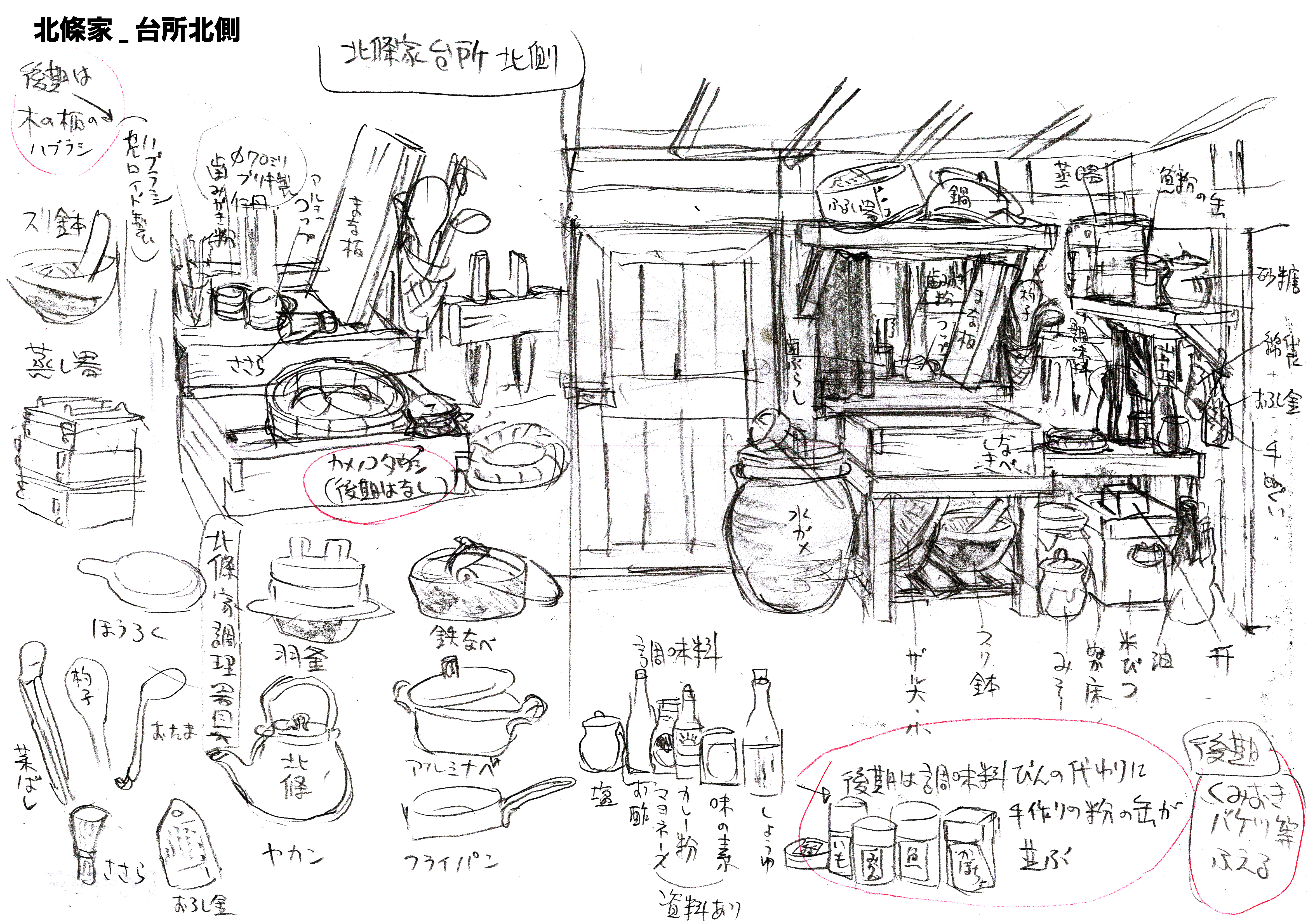 40 北條家 台所北側 Septieme Factory